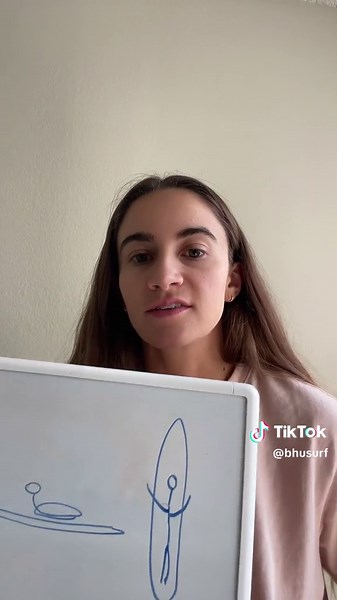 Another thing I didn’t mention is that you’ll want to keep your feet from dragging in the water (both to reduce drag and also to be more efficient when you’re paddling). #surfing #surfingtips #learningtosurf #greenscreen