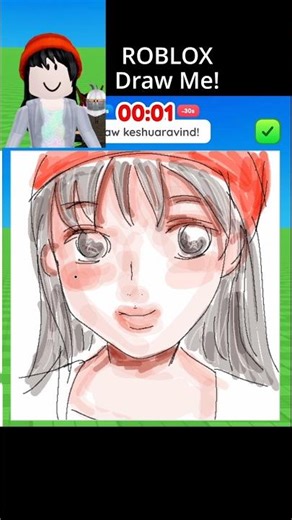 ROBLOX Draw Me! but I took it WAY too seriously 🎨🔥 #shorts #speedpaint