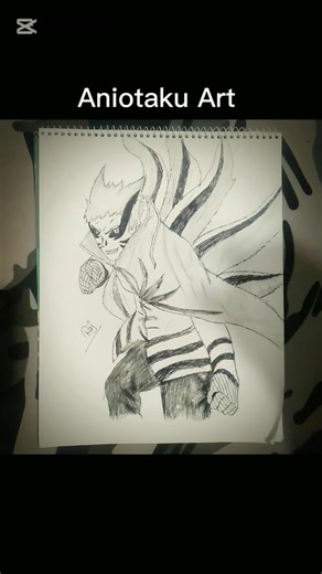 beginner drawing anime #6 Naruto Byron mod #drawing #animedrawing