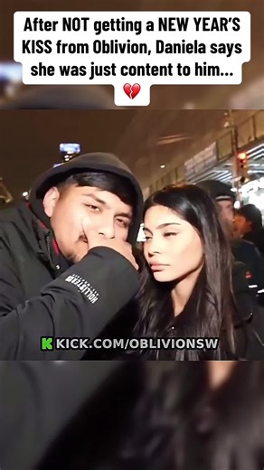 After not getting a New Year’s kiss from Oblivion, Daniela says she was just content to him 💔 #oblivion #danielarivera #ny #kiss