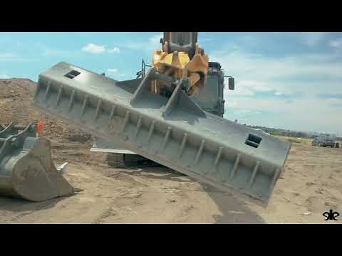 eiengineering excavator Grader Blade in action