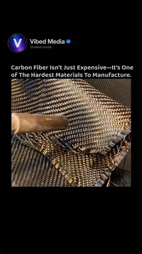 Vibed Media on Instagram: "Carbon fiber’s high price tag isn’t just about the material; it’s about the extreme energy and precision required to create it. It begins with precursor materials like polyacrylonitrile (PAN), which must be heated to thousands of degrees in a strictly controlled, oxygen-free environment. This process, known as carbonization, chemically transforms the fibers into tightly bonded carbon chains. The equipment required is incredibly costly, and the margin for error is nearl