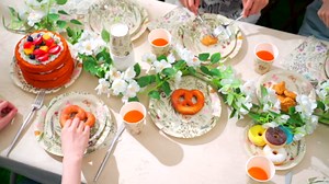 Ziliny 250 Pcs Wildflower Party Decorations Include Spring Summer Floral Paper Plates Napkins and Cups for Wildflower Baby Shower Tea Decorations, Serve 50 Guest (Green, Spring Style)