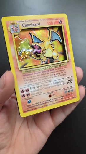 6.5K views · 222 reactions | Base Set Charizard 1/3 of the Trio Set. Blastoise is on deck next. Super excited to get the trio in my collection. 﫶 #3devious_art #pokemoncommunity #charizard #baseset #pokemontcg #3dpokemoncards | 3Devious_Art | Facebook