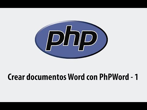 Crear documento Word con PhPWord