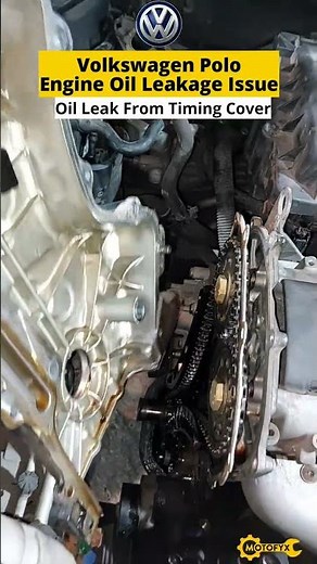 Volkswagen Polo Engine Oil Leakage Issue | Timing Cover Dismantling | Solution | #shorts
