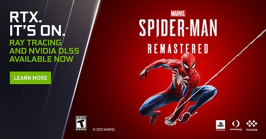 Marvel’s Spider-Man Remastered Out Now On PC with NVIDIA DLSS, DLAA, Ray Tracing & More