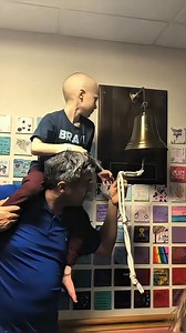 Pure Emotion RING THE BELL 🔔 🎗️moments captured. These moments will never get old…. Never Stop Fighting 🧡 #ringthebell #cancersurvivor #childhoodcancer #cancerfree #cancerawareness #cancercharity #cancerpatient #followformore | The Linda B. Pinchoff Foundation