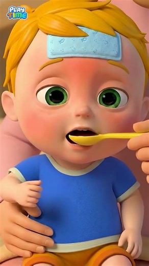 Baby Is Sick 😢 Song | Baby Cartoon Nursery Rhymes #shorts #kidssongs #nurseryrhymes