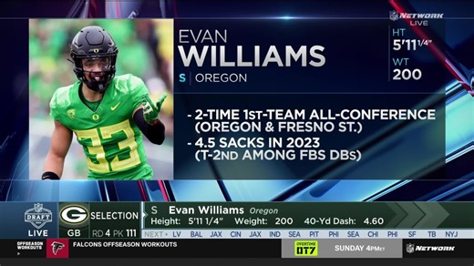 Packers select Evan Williams with No. 111 pick in 2024 draft