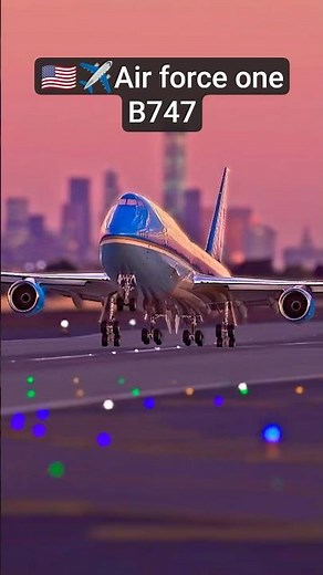 AIR FORCE ONE Boeing 747 Taking Off from New York 🇺🇸✈️ | Iconic Departure #shorts