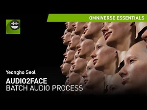 Batch Audio Process Overview in Omniverse Audio2Face