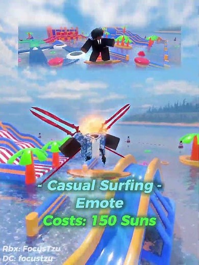 🏖️🌊Evade Casual Surfing Emote Showcase || || #evade #roblox #robloxevade #evadeedit