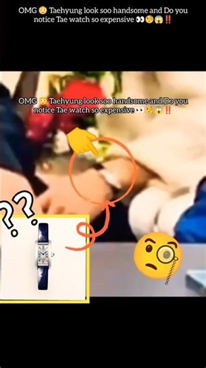 OMG 😳 Do you notice Taehyung hand watch 👀😱‼️#shots #bts #kpop #thvkborahae
