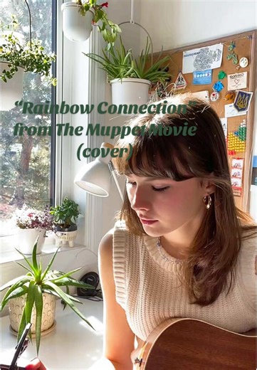 Super sweet song for a sunny Saturday afternoon! Here’s “Rainbow Connection” from the Muppet Movie 🌈🌞🐸#muppets #themuppets #muppetshow #rainbowconnection #kermit #kermitthefrog #acousti #acousticcovers #acoustic #guitar #guitarcover #singing #singingcover #singersongwriter #singer #plants #fyp #fupシ #fypシ゚ #rainbow #cover #musician #trendingvideo #makemefamous