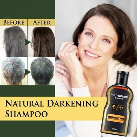 DPTALR Natural Darkening Shampoo Permanent Shampoo Ginger Coloring200ml - Walmart.ca
