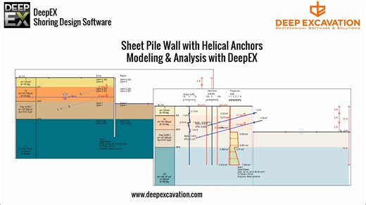 🔩 Excavations Reinforced with Helical Anchors When you choose helical anchors for an excavation, speed and cost-efficiency are major advantages — but only if you can accurately evaluate how the system will perform in real soil conditions. Without the right analysis tools, that confidence is hard to achieve. DeepEX gives you the clarity you need. With a single model, you can: ✔️ Simulate excavations supported by helical anchors exactly as they’ll be built ✔️ Run LEM stability checks to verify so