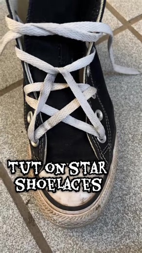 Star Shoelaces Tutorial for Converse Shoes