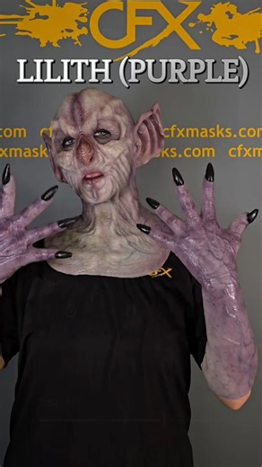LILITH (PURPLE) SILICONE MASK Lilith is our new female vampire queen! Only available on our website compositeeffects.com! Music by Elijah 'Frawg' Wilson#cfxmasks #cfx #compositeeffects #siliconemasks #vampire | Composite Effects