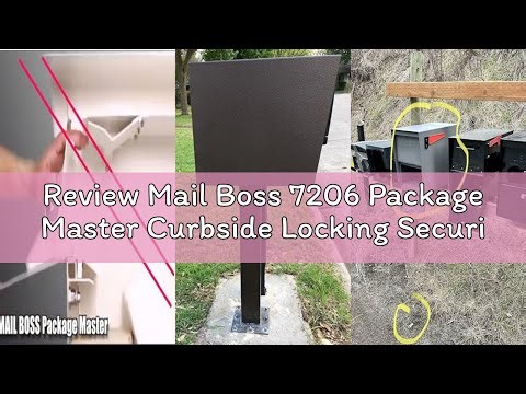 Review Mail Boss 7206 Package Master Curbside Locking Security Mailbox | Black,Medium