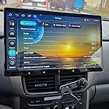 Joying Car Radio with Carplay and Android Auto, Single Din Car Stereo Ultra-Thin 15.1 Inch Touchscreen 1920 x 1080 Android Head Unit with Bluetooth, Mirror Link, AM/FM Radio, 48-Band EQ(JY-UZS15N8)