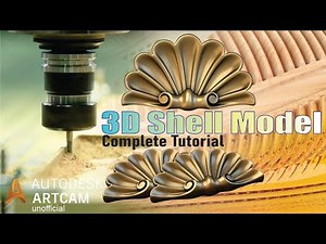 artcam 2018 Shell Model 3D Model #Tutorial By #Artcamteacher