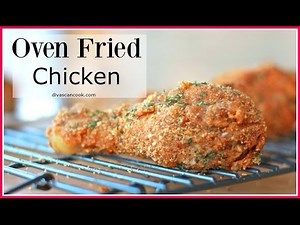 Can you really have to many chicken recipes? Never!! This oven fried chicken is crispy on the outside (even the bottom) and so juicy on the inside. It's so easy to make and the flavor is incredible!! | Divas Can Cook