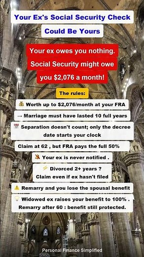 6 Social Security Rules for Divorced Spouses (2026), Up to $2,076/Month #socialsecurity #finance
