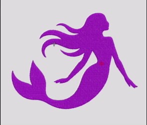 Mermaid Silhouette Embroidery Design, Fantasy Ocean Siren Machine Embroidery File, Instant Download - Etsy
