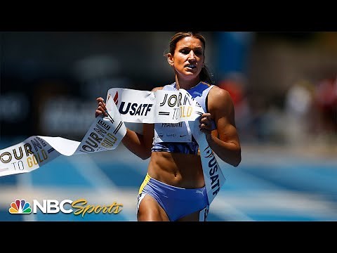 USA's Jenna Prandini runs down Twanisha Terry at the wire to take 200m at USATF L.A. | NBC Sports