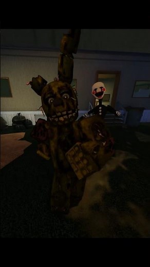 Springtrap Teaches Puppet The BOUNCE 🎭🐰| Springtrap x Puppet Master Duo Dance 2