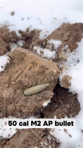 WW2 50 Cal AP M2 Bullet with Original Black Tip #foryou #history #army #military #fyp #usa #ww2