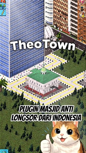 INDONESIAN LANDSLIDE-PROOF MOSQUE PLUGIN IN THEOTOWN! #shorts