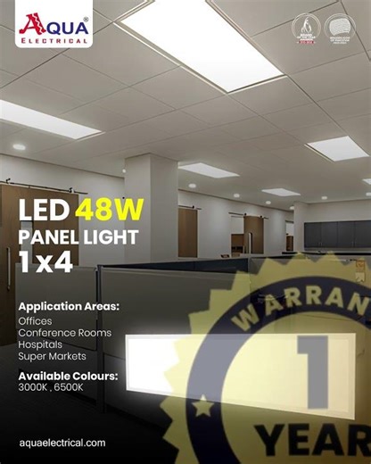 Aqua Electrical 1x4 Panel Light