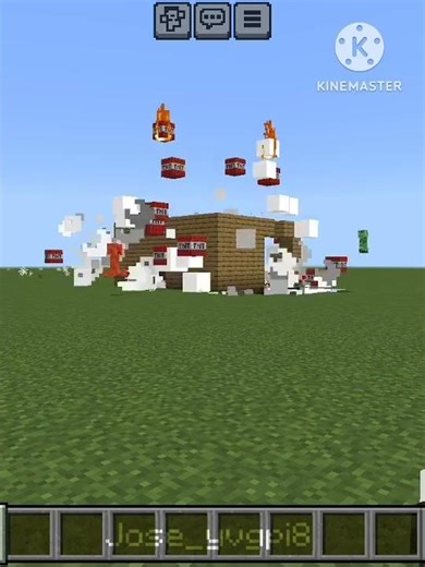 explosión de Megumin en Minecraft