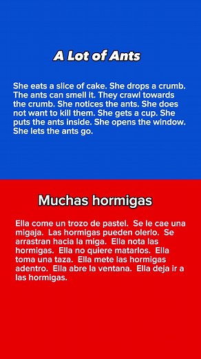 Cuento en inglés con traducción al español de: A LOT OF ANTS #especializacioneningles #aprendeingles #aprendeinglesrapido #ielts #inglesfacil