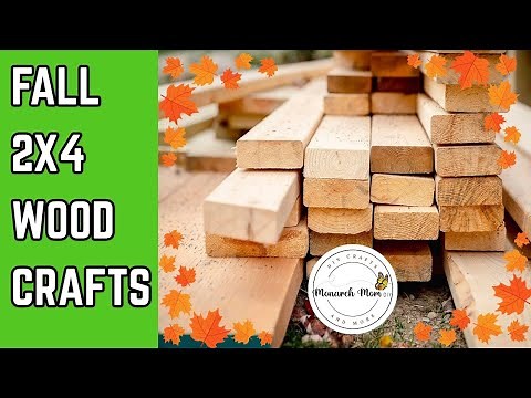 Easy Wood Crafts for Fall with 2x4's