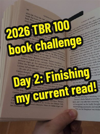 Day 2 of the challenge. Finishing my current book before starting the wheel pick 📚 Cut Dead is up next 👀 #booktok #reading #tbr #readingchallenge #bookchallenge