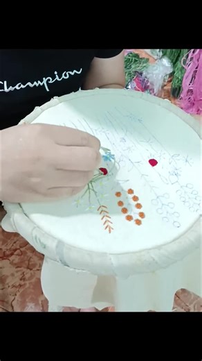 Orange Lily Hand-Embroidered Apron For Women, Embroidered Floral Apron, Cooking/Gardening Apron, Linen Apron Embroidered, Floral Apron