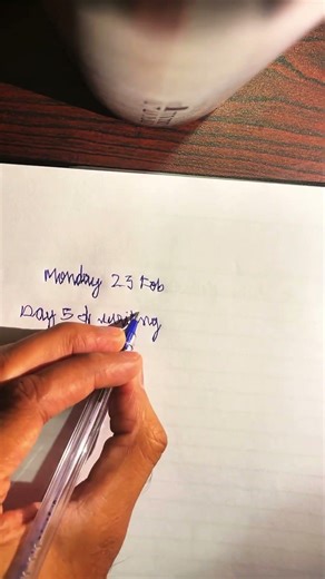 Day 5 of writing with my left hand 👊💪 #writing #lefthand #challengevideo #stationary