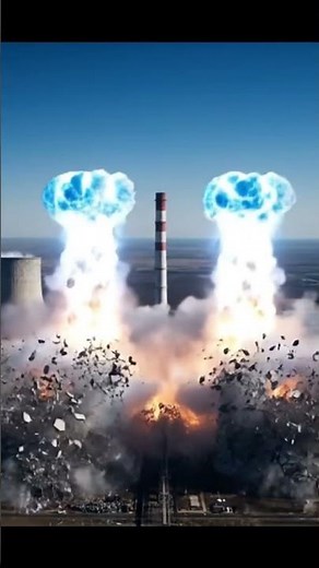 Drone Captures Double Nuclear Explosion 🛰️ #cgi