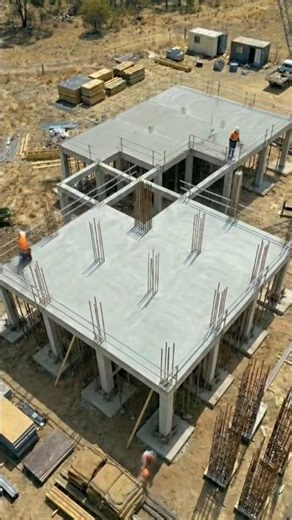 How to Build a Second Floor Slab 🏗️ #shorts #construction #satisfying