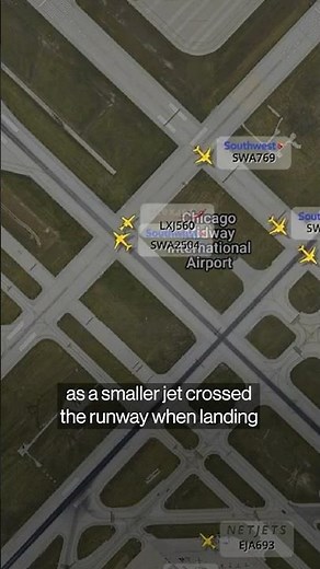 Southwest Plane Narrowly Avoids Runway Collision in Chicago
