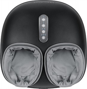 Medcursor Shiatsu Foot Massager with Heat, Deep Kneading Rolling Air Pressure - Black