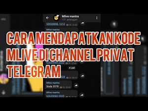 5 Grup telegram privat yang suka share kode mlive || kode room mlive telegram | kode mlive indo