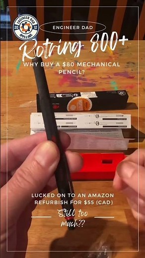 Unboxing and review of a Rotring 800+ mechanical pencil (0.7mm). Normally sells for a crazy $80 cad