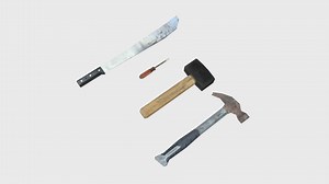 Old Tools PSX - Download Free 3D model by Bonvikt