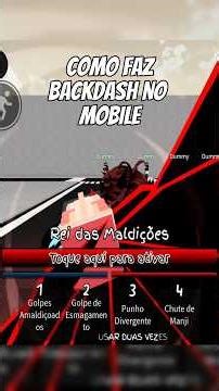 BACKDASH NO MOBILE!!? #jujutsushenanigans #tutorial #mobile #shorts
