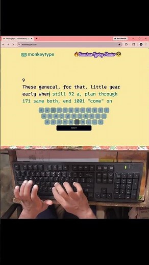 Can You Type Faster Than 80 WPM? 😮 #raushantypingmaster