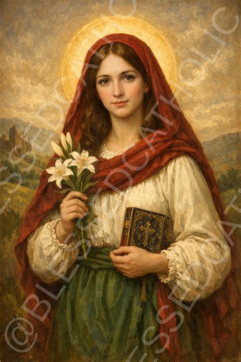 Saint Dymphna Art: Patron Saint of Anxiety- Mental Illness (digital Download) - Etsy
